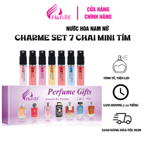 BỘ TEST 7 MÙI NƯỚC HOA CHARME 3ML TÍM