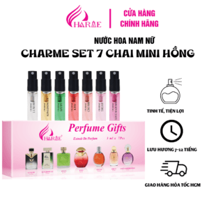 BỘ TEST 7 MÙI NƯỚC HOA CHARME 3ML HỒNG