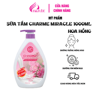 Sữa tắm CHARME MIRACLE - Hương Hoa Hồng 1000ml