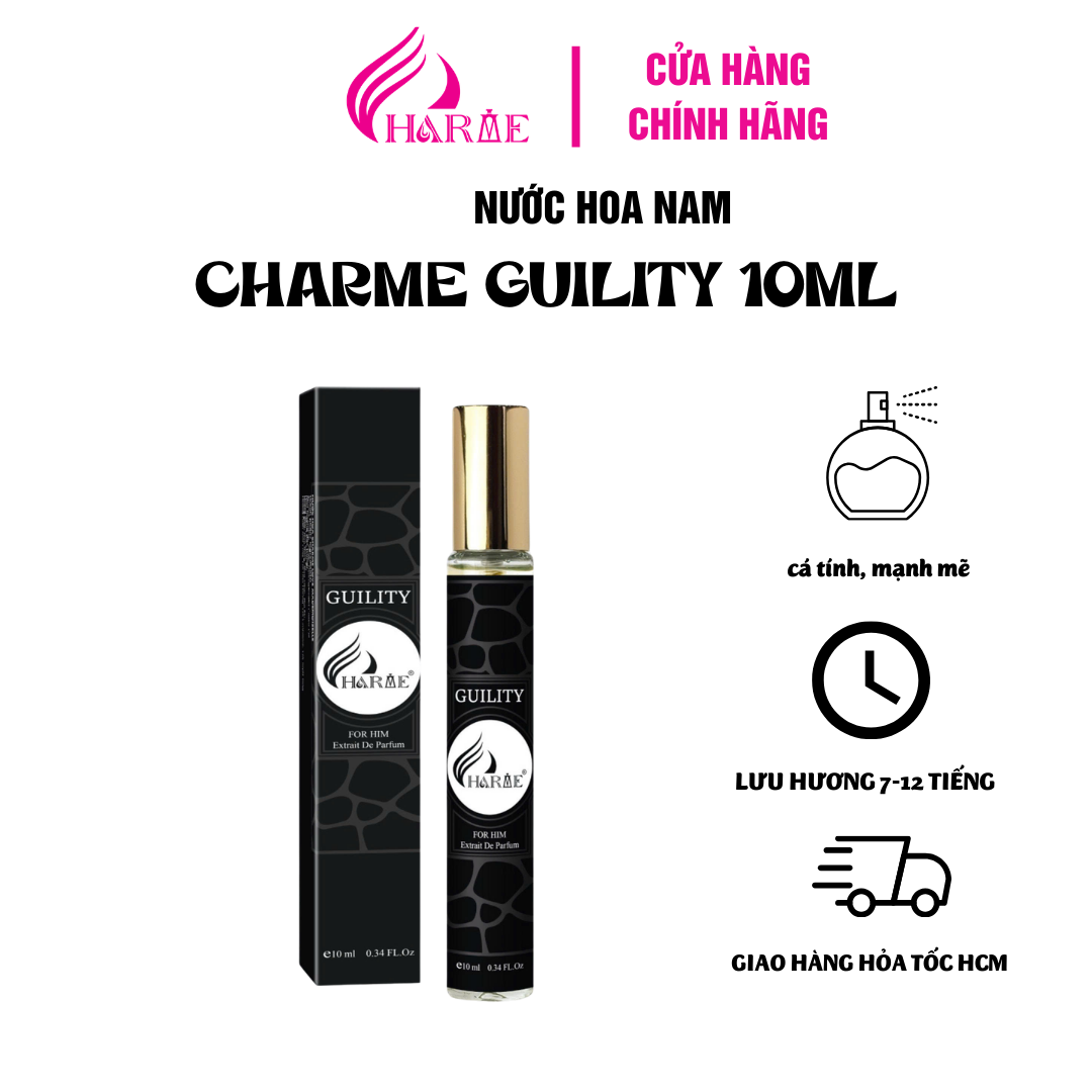 NƯỚC HOA NAM CHARME GUILITY 10ML NEW