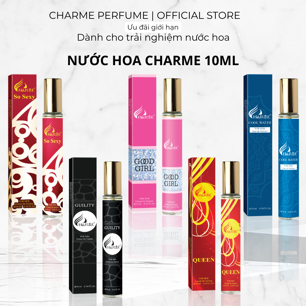 Bộ sưu tập nước hoa 10ml Best Seller Charme