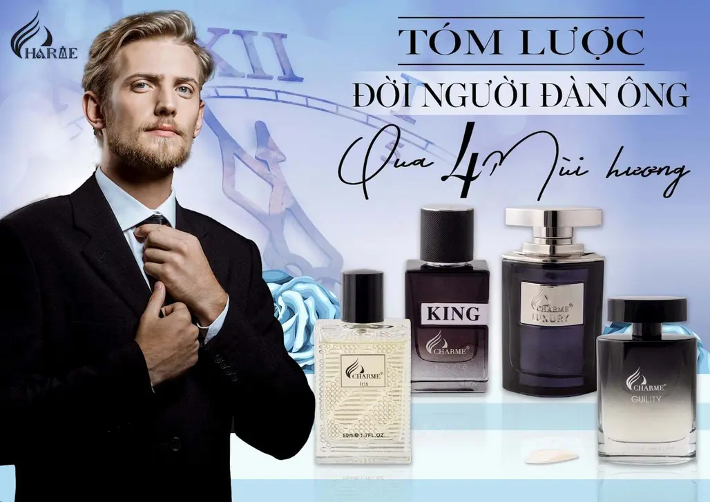 Nước hoa Charme mùi gỗ trầm ấm – Nam tính, cuốn hút cho phái mạnh