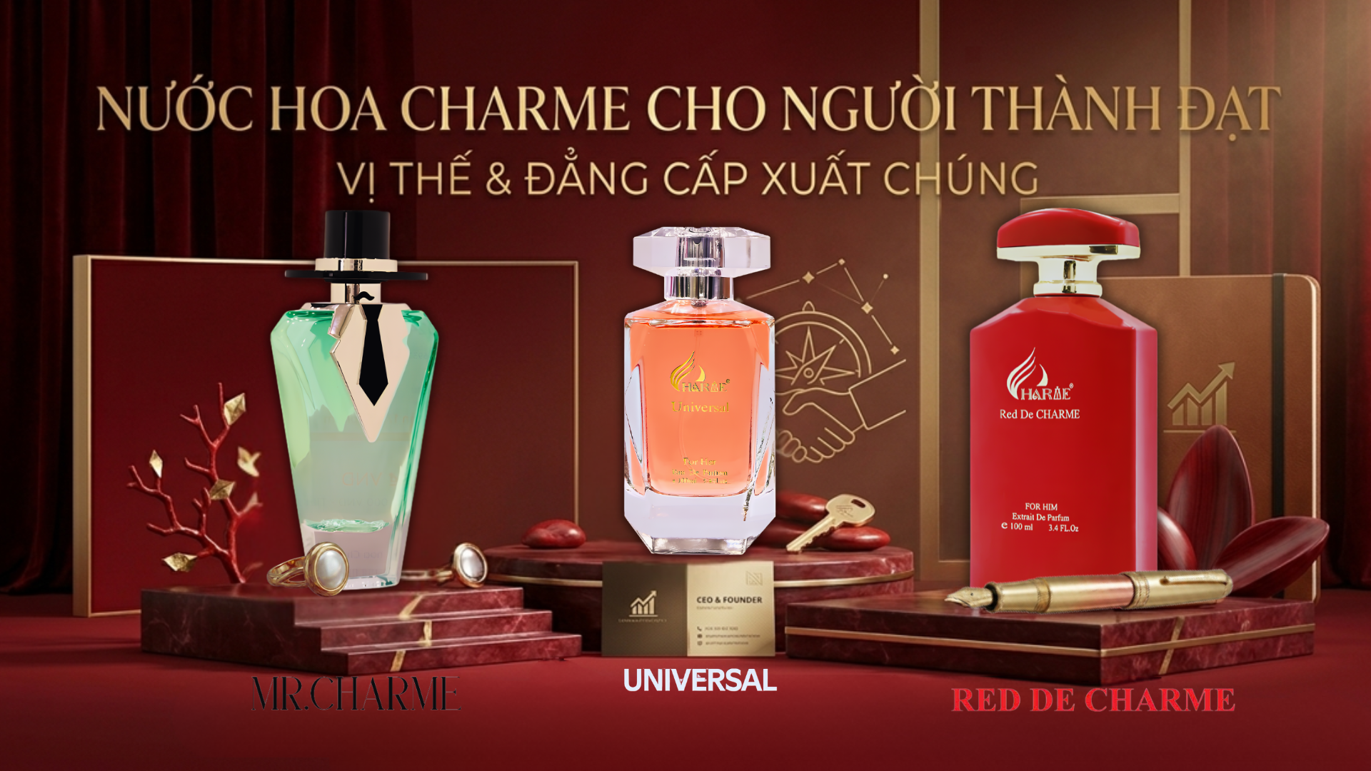 Nước hoa Charme dành cho người thành đạt: Top mùi sang trọng, lịch lãm đáng mua