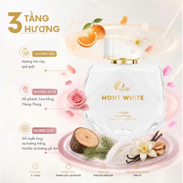 Nước hoa nữ Charme Mont White 80ml